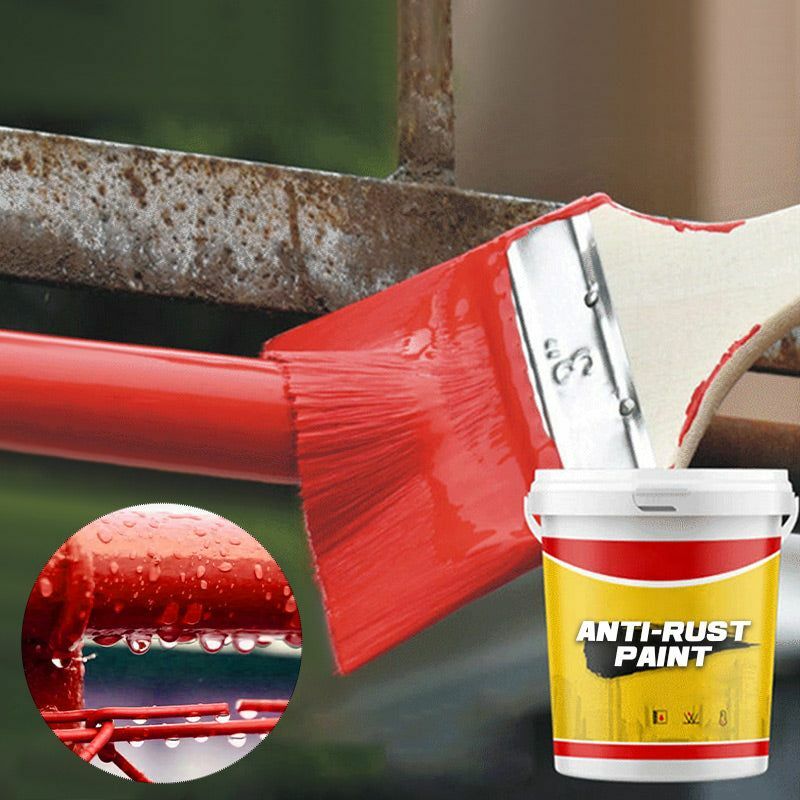 Peinture mécanique métallique rouge à base d'eau, peinture antirouille, peinture anticorrosion, rénovation de porte en fer