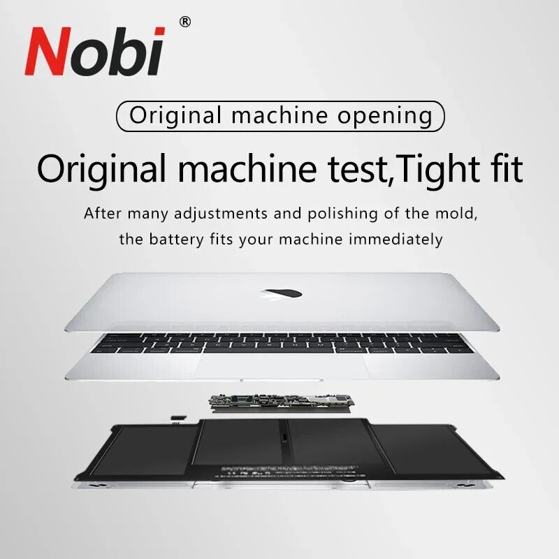 NOBI-Bateria do portátil para APPLE MacBook Air, 13 ", A1932, 2018, 2019, A2179, início de 2020, EMC 3184, EMC3302, 020-02455, 50.9Wh, A1909
