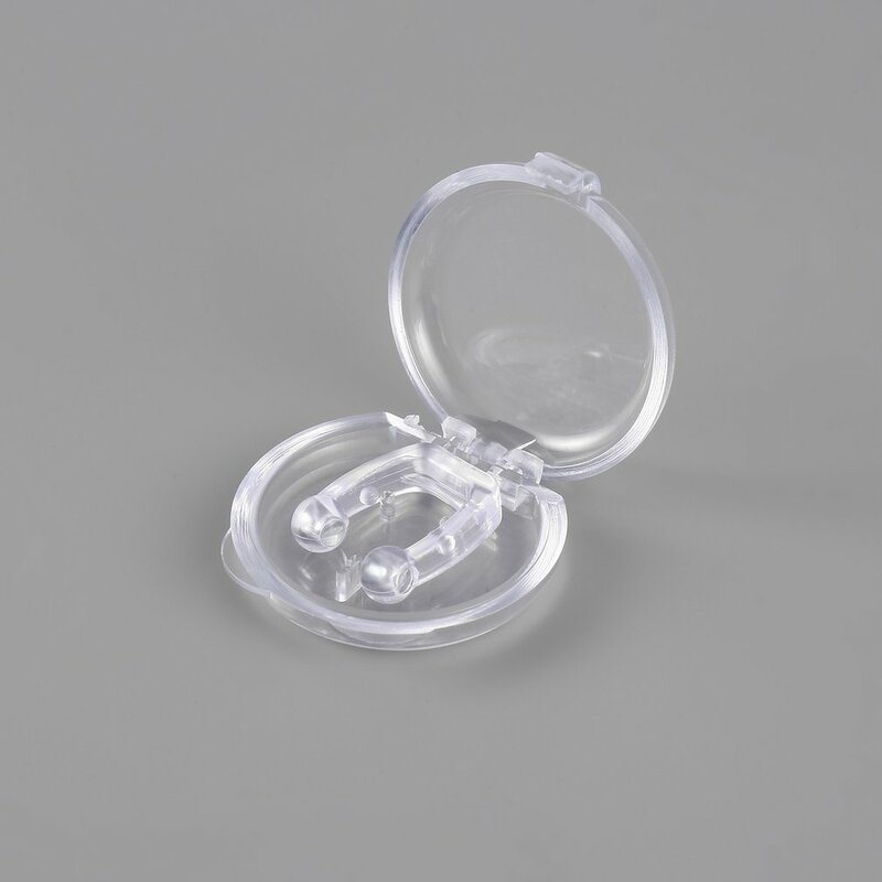Klip hidung silikon portabel, perangkat Anti dengkuran hidung, silikon kesehatan lembut Anti dengkuran
