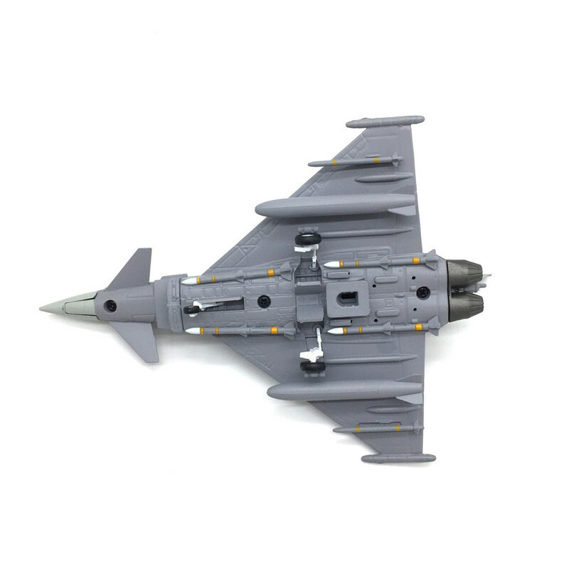 군용 태풍 EF-2000 전투기, 스탠드 포함, 합금 비행기 컬렉션, 1:100 체중계 모델