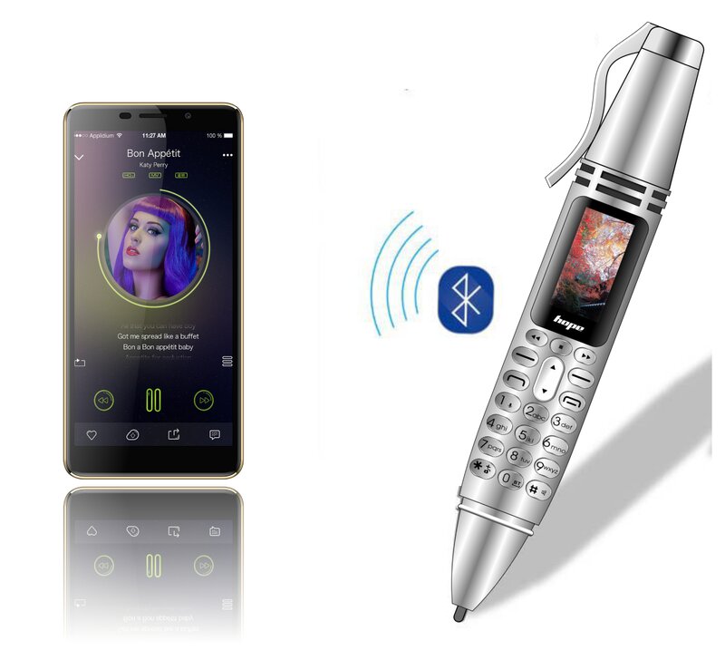 Samsung-Téléphone portable avec écran de 0.96 pouces, smartphone en forme d'épipen, mémoire 2G, enregistrement vocal MP3 et FM