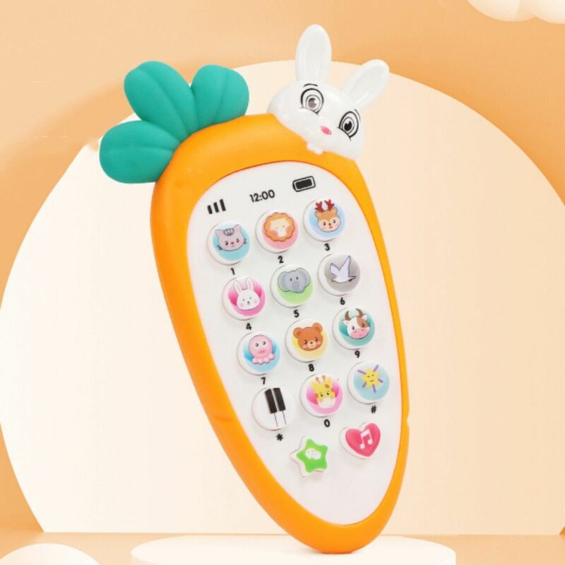 Voice Toy Electronic Baby Cell Phone Toy Simulation Phone Silicone Phones Musical Toys Safe Electronic