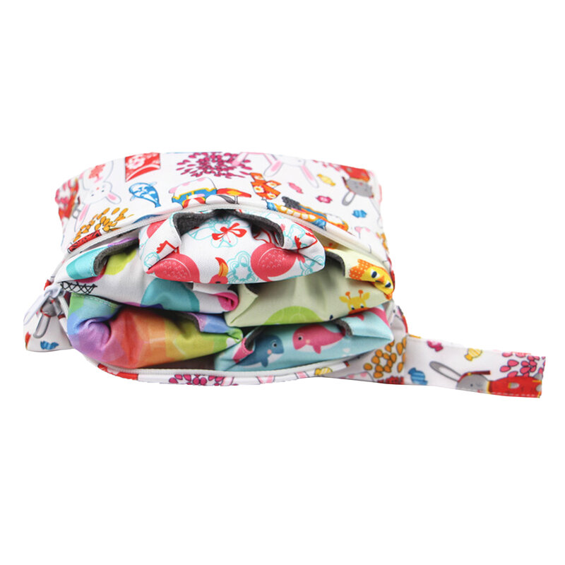Borsa portatile per pannolini per bambini borsa impermeabile Tote Wet Dry Bag con due cerniere per pannolini per bambini pannolini # WO