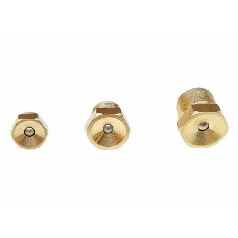 (2) M5x0.8 M6x1 M8x1 M10x1 M12x1 M14x1.5 M16x1.5 1/8" 1/4" BSPP Flush Grease Zerk Nipple Fitting Connectors For Grease Gun