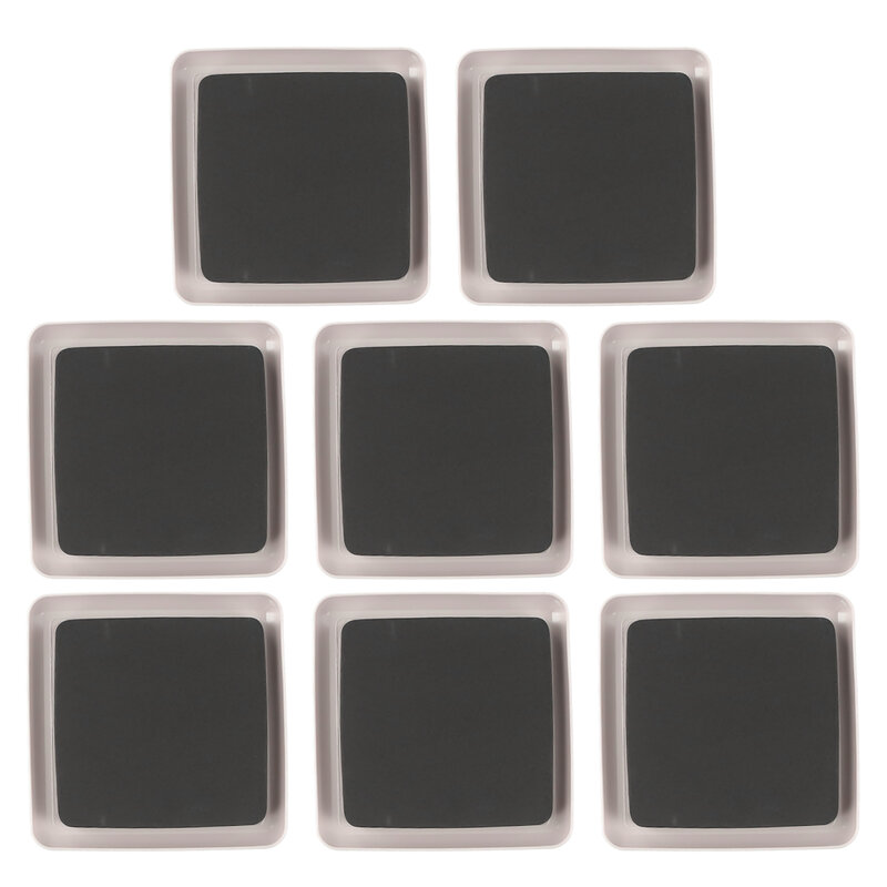 Kit di cursori per mobili da 8 pezzi per moquette cursore per mobili per impieghi gravosi alianti Slider quadrato in EVA Accessori per mobili da 3.5 pollici