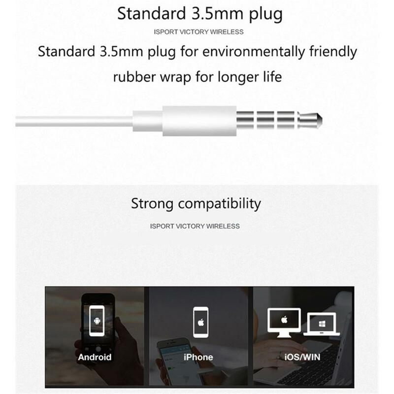 S18 Headset kontrol kabel, dengan mikrofon In-line Subwoofer panggilan bebas genggam headphone ergonomis Gaming Earphone berkabel