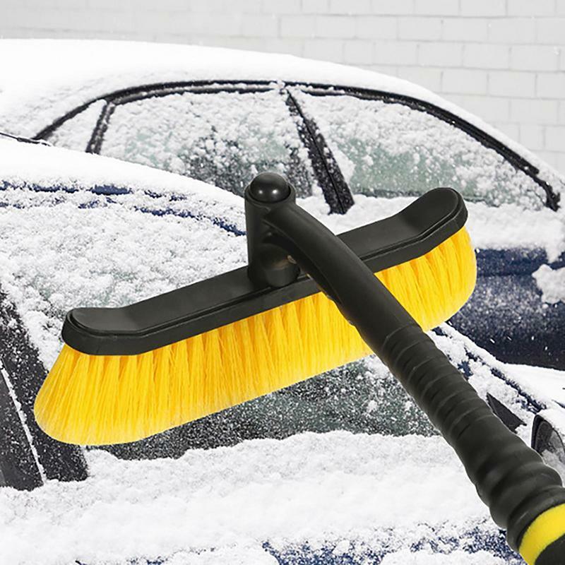 Auto-Eiskra tzer abnehmbarer und drehbarer Auto-Schnee besen mit strap azier fähiger Schaumstoff-Schnee bürste für Fahrzeug fenster und Windschutz scheibe