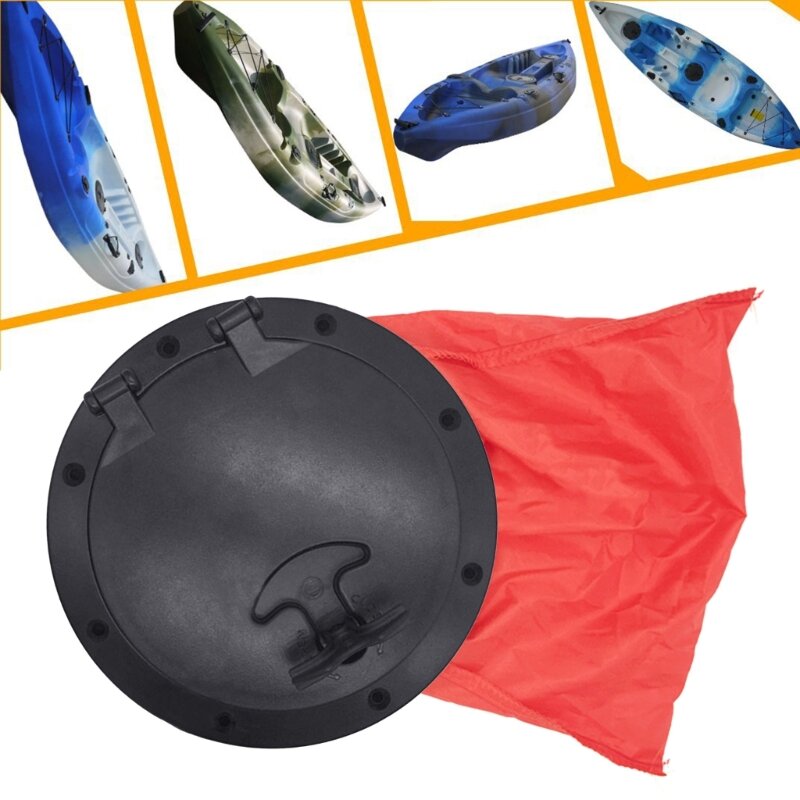 Lukendeckel für Boote mit wasserdichter Tasche, Deck-Inspektionsriegel, Deckel, runde Platte