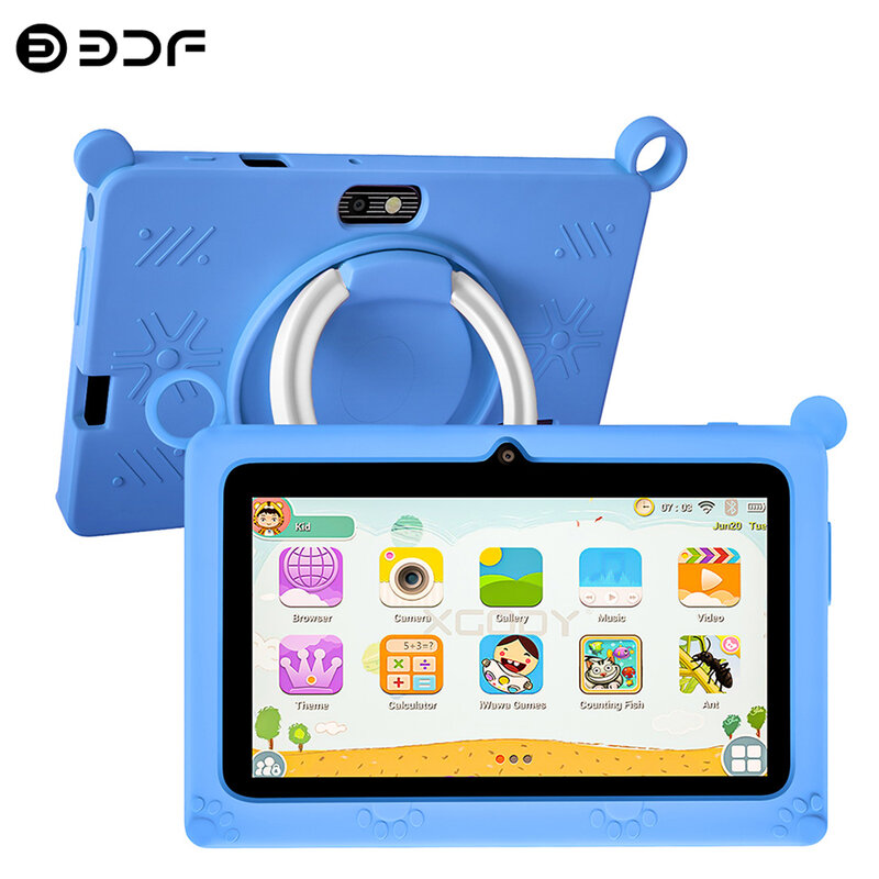 New 7 Inch Kids Google Tablets Quad Core 4GB RAM 64GB ROM Dual Cameras 4000mAh 5G WiFi Learning Education Children's Tablet PC