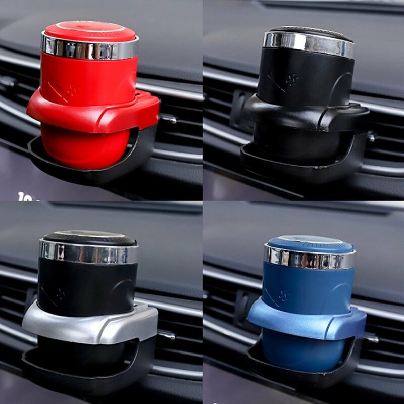 Ashtray Cigarette Car Vehicle Cigarette Ashtray With LED Light Push Type Auto Vehicle Cigarette Ashtray Holder For Cup Holder