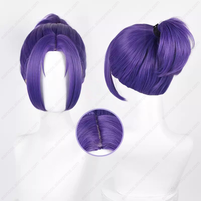 Wig Cosplay Anime Reo Mikage 30cm Wig ungu pendek Wig kulit kepala sintetis tahan panas