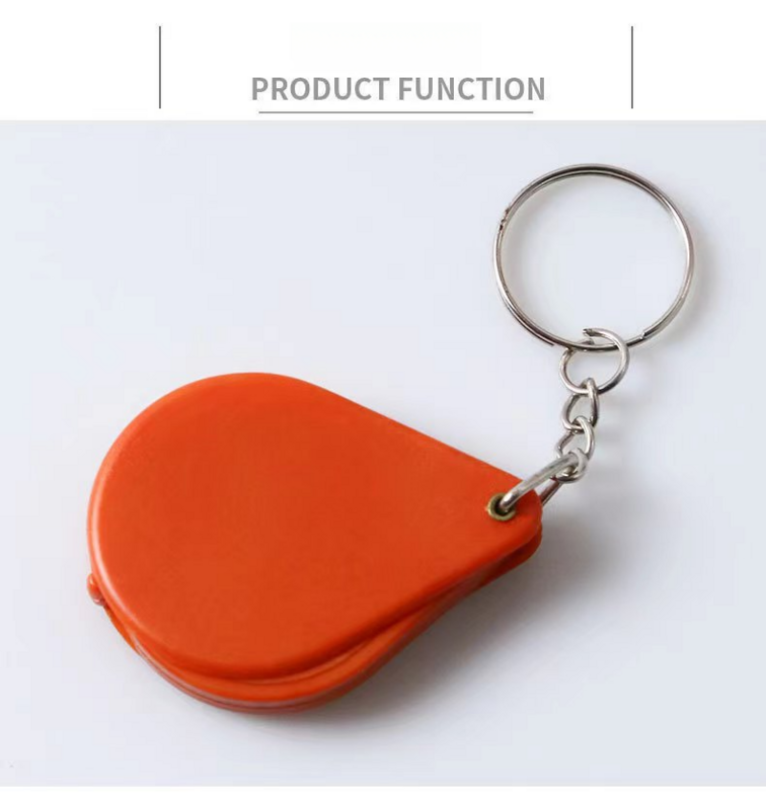 JOCreative-Mini porte-clés multifonctions, loupe pliante, porte-clés de poche portable, lunettes de lecture pour déterminer, 1PC
