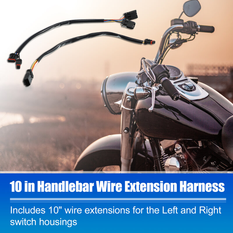 Motoforti 1 Paar 10 Inch 12 Inch 14 Inch Stuur Kan Bus Circuit Wire Kabel Uitbreiding Harnas Voor Harley Softail touring