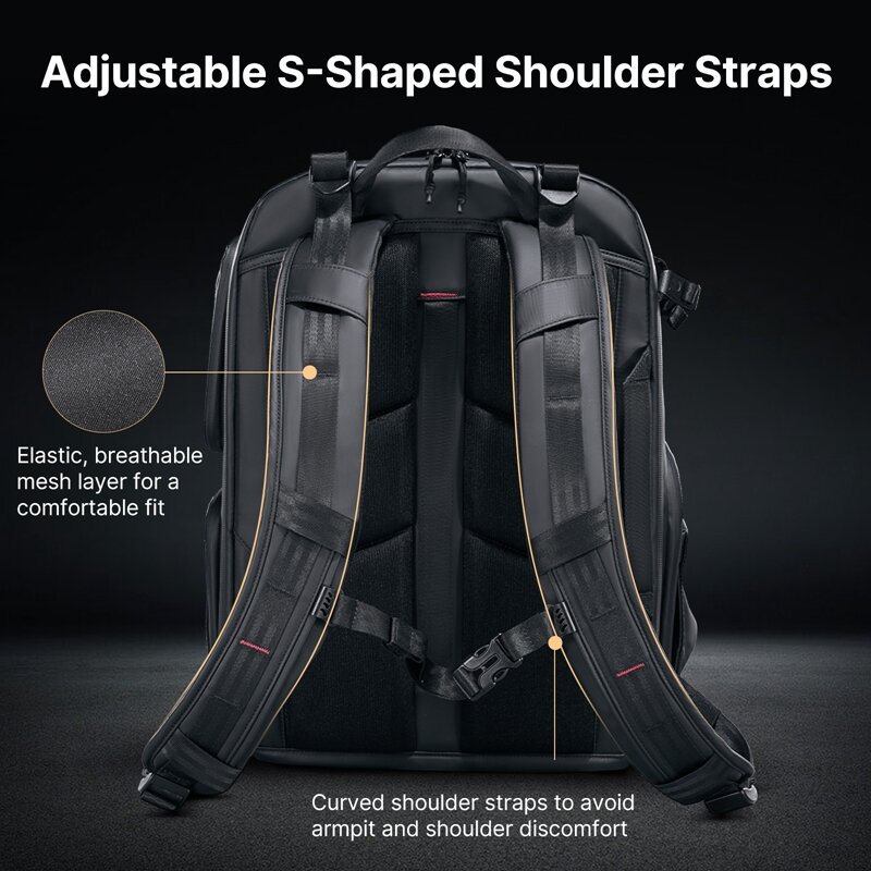 Ulanzi BP10 Hardshell plecak na aparat 35L podróżna duża pojemność przechowywania wodoodporna fotografia torba na ramię torba na aparat