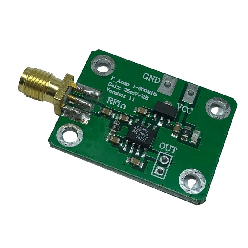 Hot-2X AD8307 RF Power Meter Detector logarítmico, detecção de energia, 1-600MHz