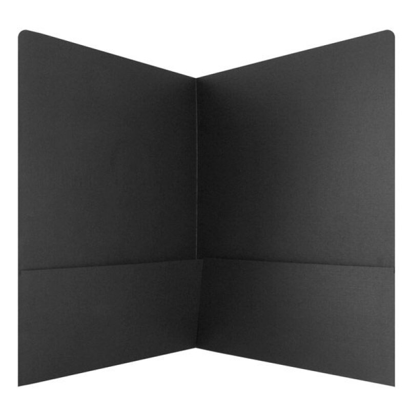 Carpeta de presentación a4 personalizada, carpeta de presentación Popular, papel negro, venta al por mayor