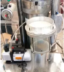 เครื่องกดน้ำมันเนยโกโก้ขนาดเล็กเครื่องทำกดน้ำมันมัสตาร์ดแบบไฮดรอลิกใช้ในเชิงพาณิชย์