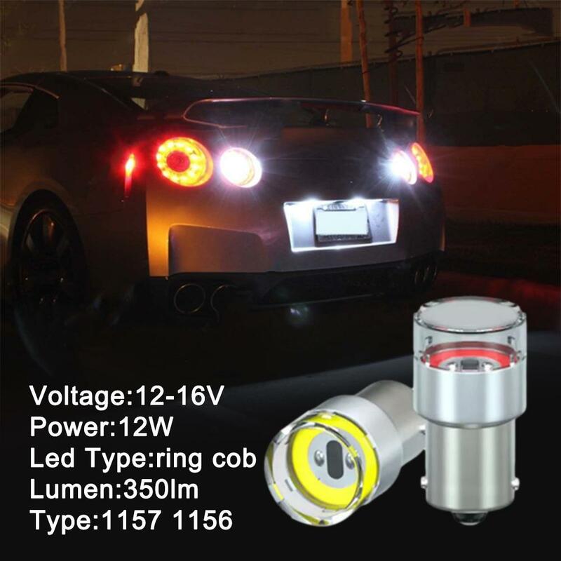 หลอดไฟ LED P21W สว่างจ้าสำหรับรถยนต์1156คันสัญญาณไฟ BA15s ถอยหลังเบรกสีขาว12V เลี้ยว DRL อัตโนมัติ1157 U2L1 Bay15D