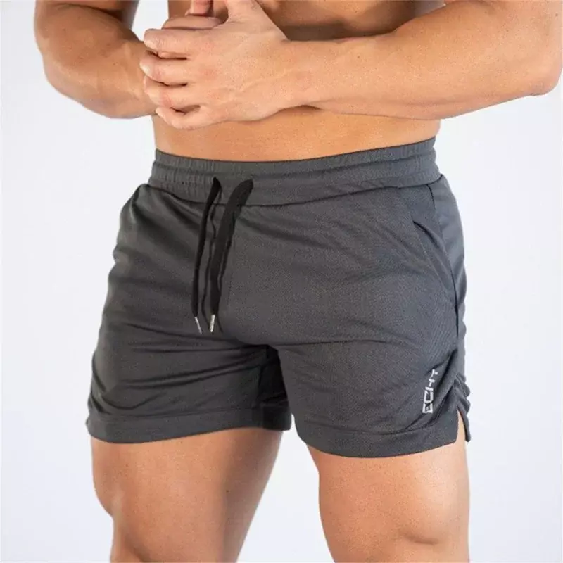 2024 New Fitness Sports Shorts Man Summer Gyms Workout Male Breathable Mesh Shorts Quick Dry Beach Short Pants Men Sportswear