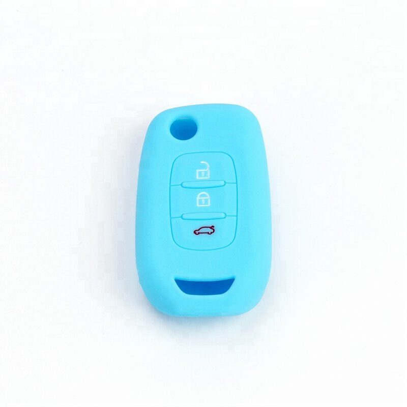 RYHX-Étui porte-clés en silicone pour clé de voiture Koleos, sac de protection en caoutchouc, télécommande, design cool