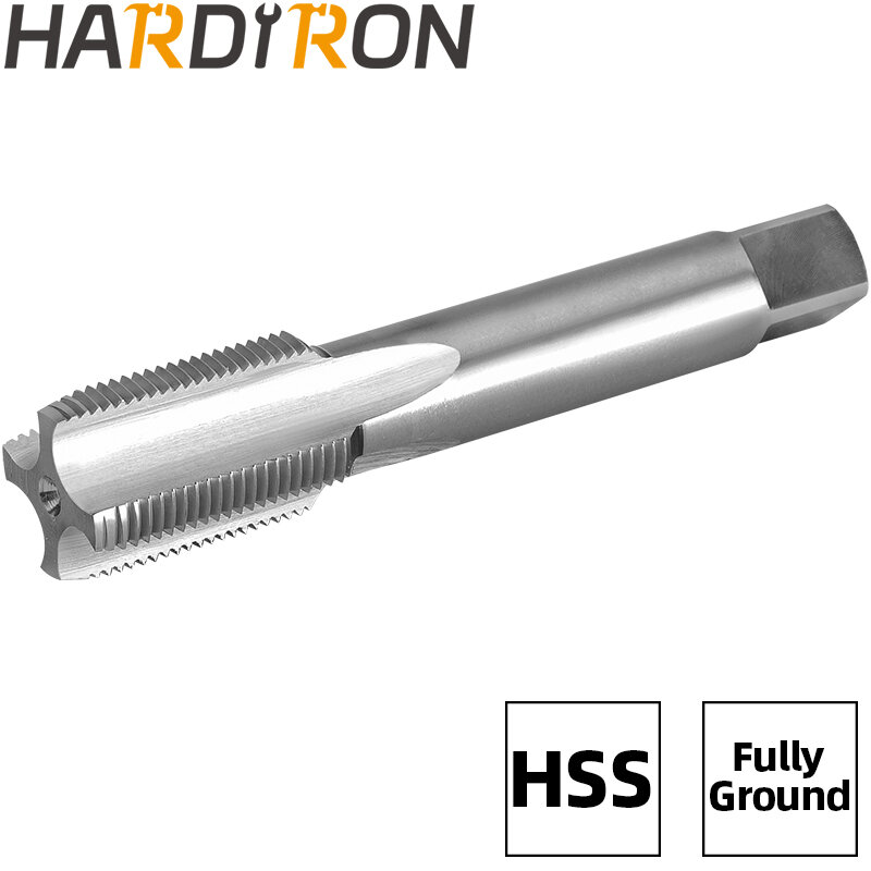 Hardiron M27X0.5 Machine Thread Tap Right Hand, HSS M27 x 0.5 Straight Fluted Taps