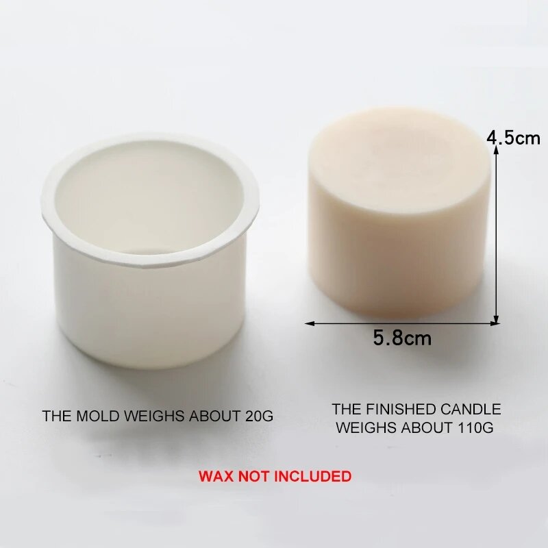 Molde de vela de silicona de cubo 3D, molde de epoxi de cristal DIY, moldes de jabón de bola redonda pequeña, herramienta de fabricación de velas, suministros de decoración artesanal
