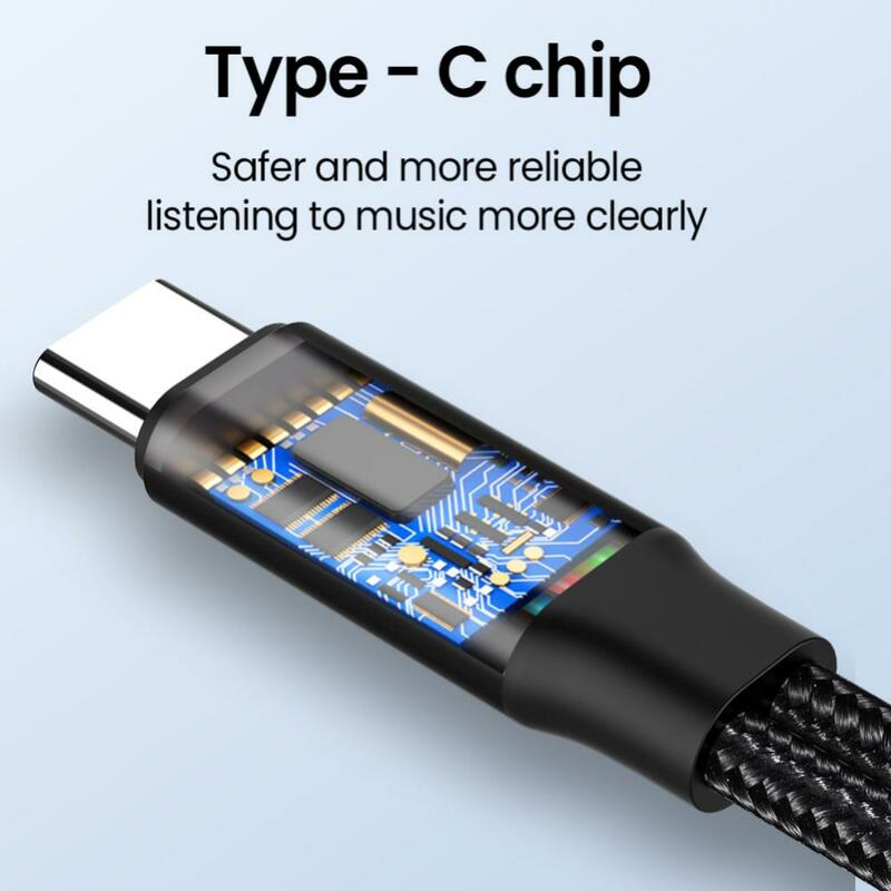 Kabel adaptor USB C OTG 2 dalam 1, 5 buah adaptor dua Tipe c ke USB dengan Port pengisi daya PD untuk Laptop Tablet