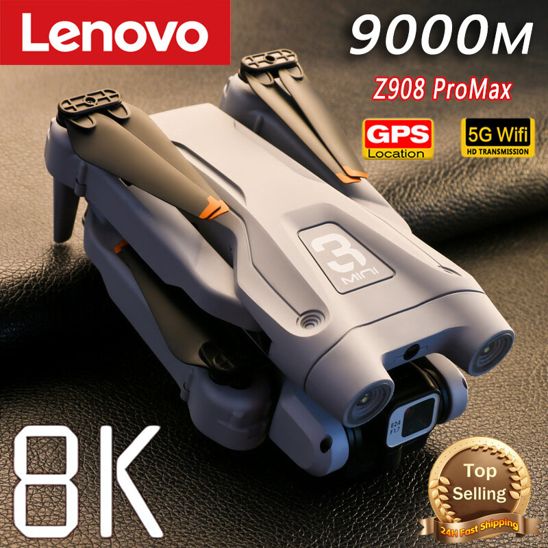 Lenovo Z908 Pro Max Drone Professionele Borstelloze Motor 8K Gps Dual Hd Luchtfotografie Fpv Obstakel Vermijden Quadrotor