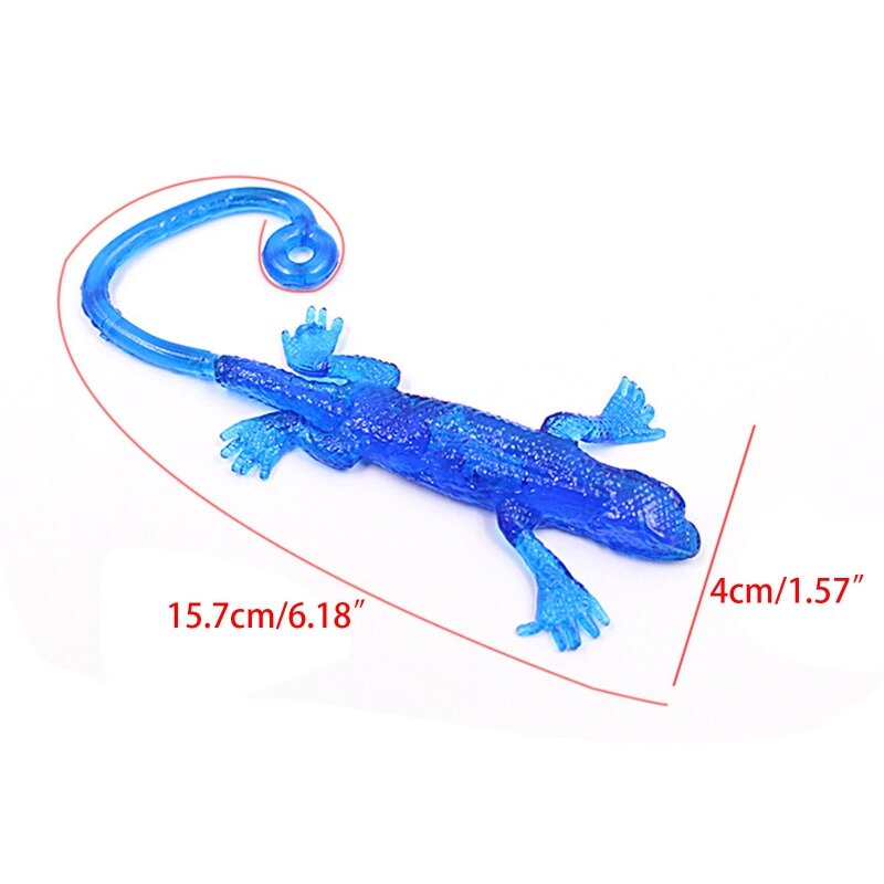 Toy Stretchy Wall Lizards Hand Squishy Wall Toy Interactive Kid Playset Anxiety Reliefs Fidgets for Autism