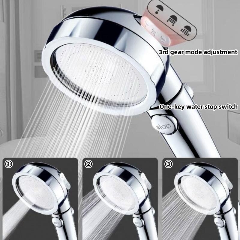 Intelligent Temperature Measuring Shower Portable Home Shower Pure Copper Brushless Motor Simple One-piece Installation Shower