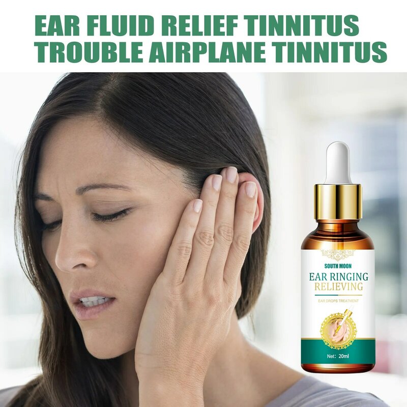 20ml Tinnitus Ohren tropfen Ohr klingeln sanft lindern Gesundheits entladung Pflege Tinnitus Flüssigkeit Ohr Ohr Taubheit Schwellung Otitis Pflege