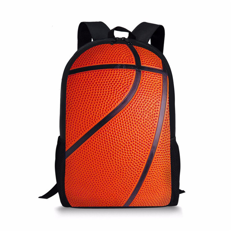 Creative Basketball Pattern Children School Bag Boys Girls Book Bag Teenagers Daily Casual Backpack Women Men Travel Rucksacks
