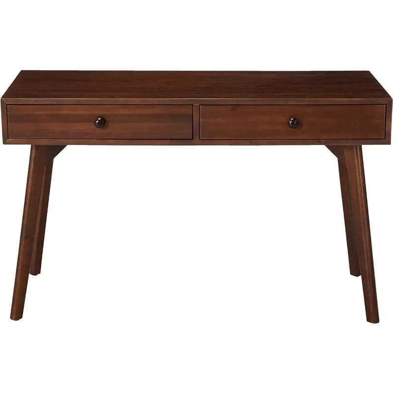 Sofa drewniana konsola stołowa do salonu, sypialni, okleina orzechowa