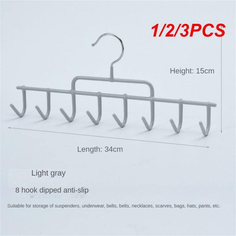 1/2/3PCS Belt Tie Hook Simple Iron Strong Load-bearing Capacity Household Smooth Plating Surface Key Holder Hat Accessories