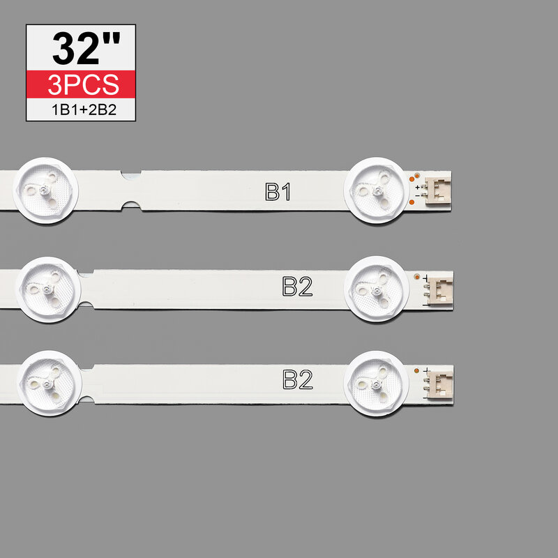 New Original Kit 3pcs B1/B2 LED Backlight Strip for 32LB530U 6916L-1437A 1438A 32LN540V 32LN577S 32LN570R 32LN549E 32LN549C