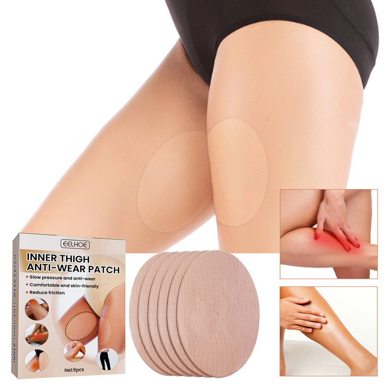 6Pcs Disposable Thigh Pads Invisible Thigh Inner Anti-Chafing Sticker Unisex Outdoor Sports Anti Rubbing Anti-Wear Sticker