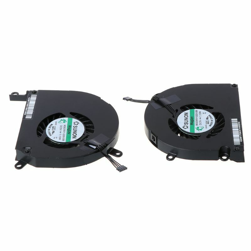 1Pair A1286 Fan for Macbook Pro 15" A1286 Left and Right Side CPU GPU Cooling Fan 2009 2010 2011 Cooler Heatsink