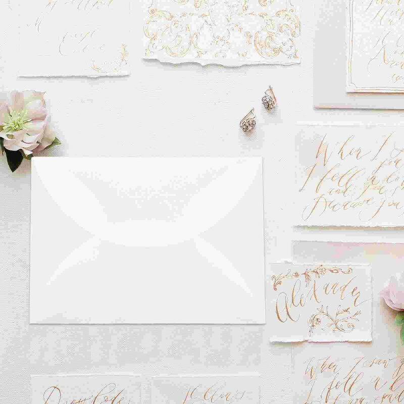 18x13cm zaproszenia do pakowania puste proste karty do przechowywania koperty zaproszenia na przyjęcie weselne papierowa pokrywa