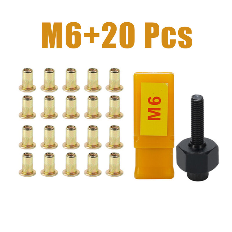 M3/M4/M5/M6/M8/M10 Nut Head Set  Replacement Tip Mandrel Head For Rivet Nut Tool Hand Riveter Tip Spare Parts