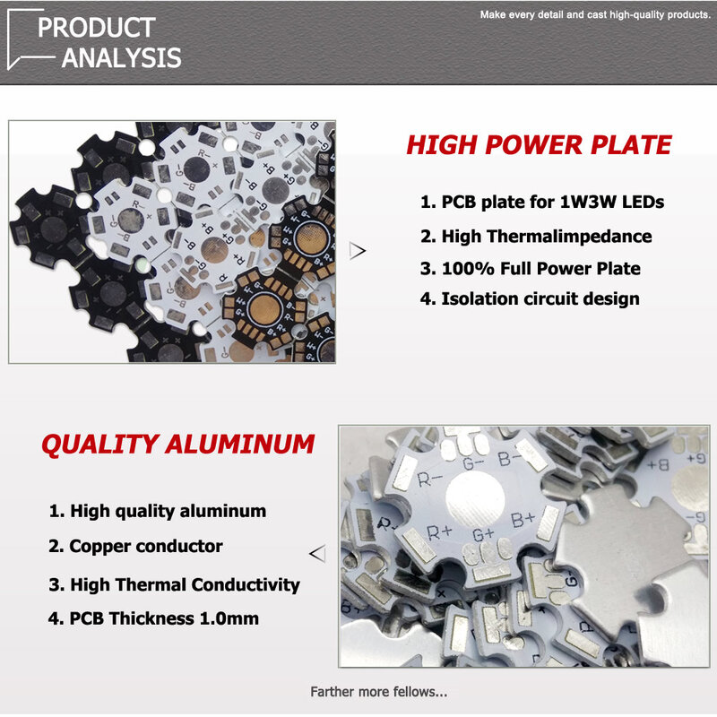 Led Ster Pcb Aluminium Plaat Heatsink Base 20Mm 2 4 6 8pin Rgb Rgbw Diy Zaklamp Spotlight Voor 1W 3W 5W Watt High Power Chips