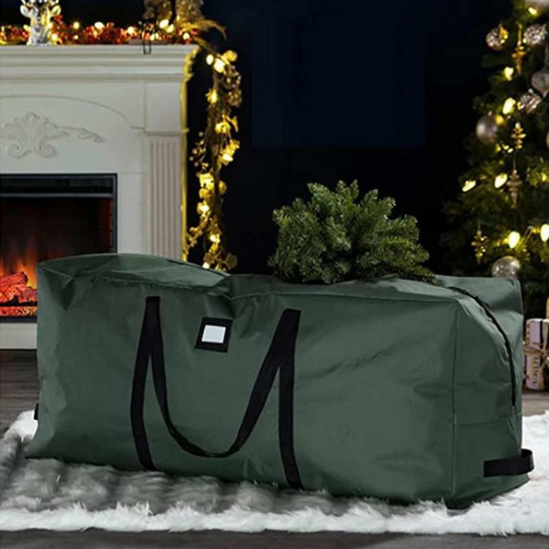 حقائب تخزين شجرة عيد الميلاد ، قابلة للطي ، مقاومة للماء ، سعة كبيرة ، لحاف ملابس ، حقيبة تخزين الغبار
