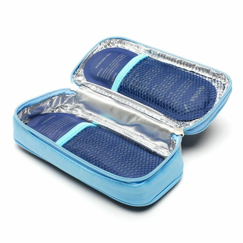 90g Reusable Diabetic Insulin Cooling Bag Cold Gel Ice Pack Protector Pill Refrigerated Ice Pack Cooler Insulation Organizer