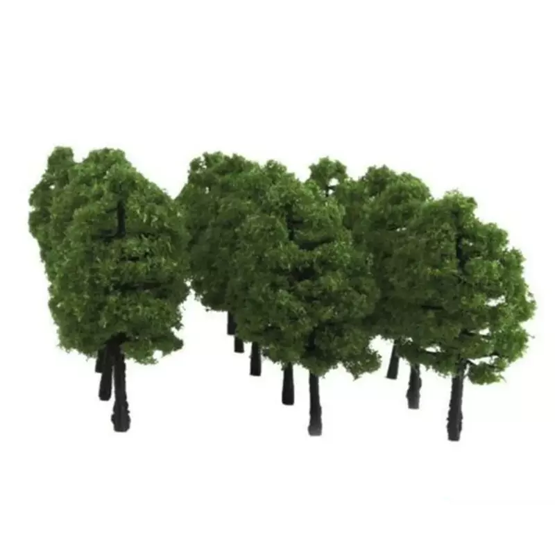 Zubehör brandneue langlebige hochwertige Modell Baum 1:100 hoch simulierte Mikro landschaft Modellbahn 20St