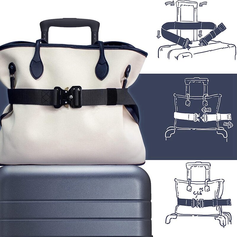 Stylowe pasek bagażowy regulowane pasek bagażowy na bagaż-na bagaż-podróż na lotnisko dla kobiet i mężczyzn