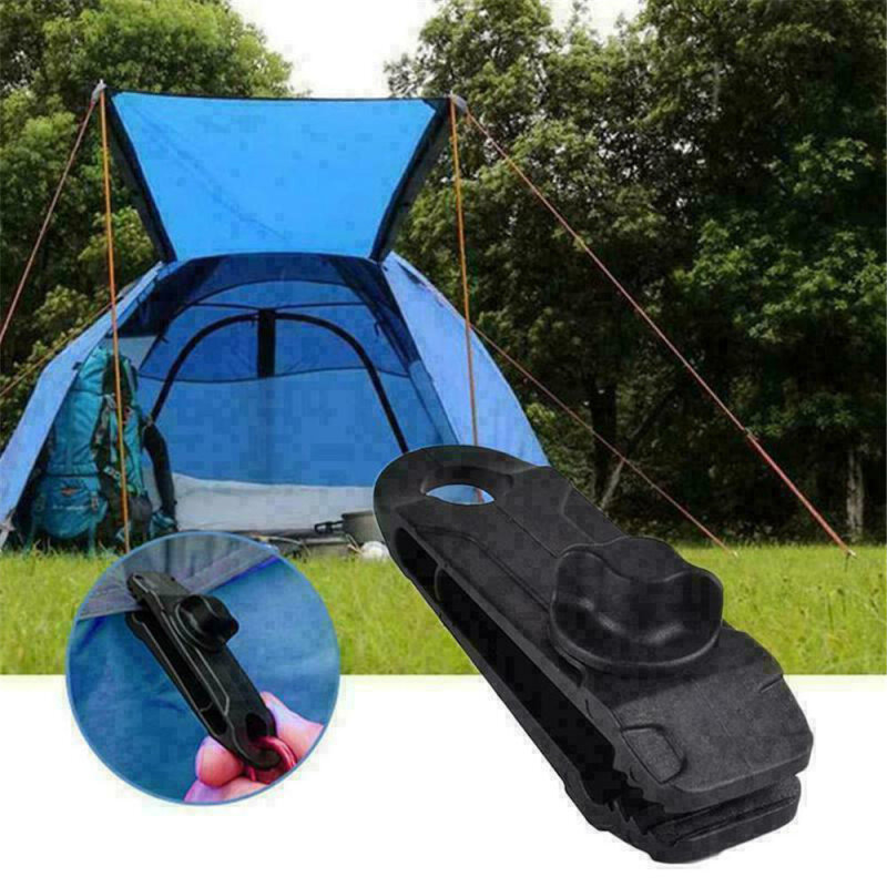 Clip per tende riutilizzabili campeggio esterno sopravvivenza passacavo clip per tende fibbia tenda da sole Tarp clip fisse picchetti per tende accessori
