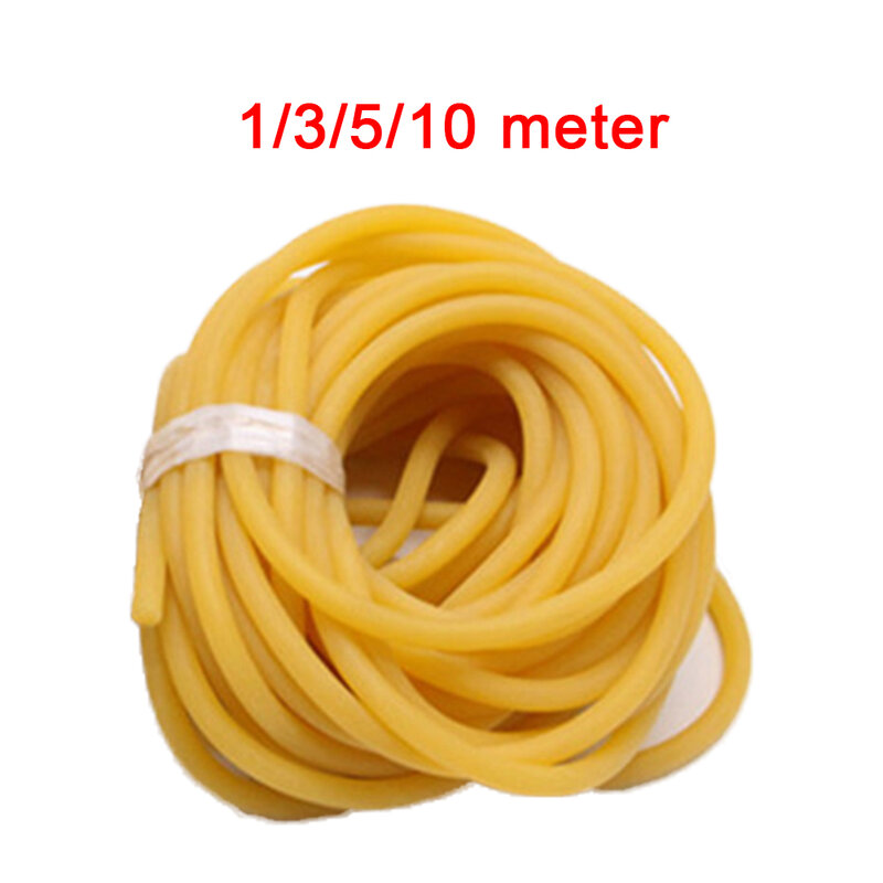 1~10M Natural Elastic Solid Latex Rubber Band Tube For Slingshots Outdoor Target Elastic Tube Band Shoot Bow Accessories