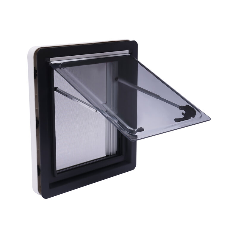 RV Caravan Hinged External Push Out Window Top Hinged Push-Out Ventilation Hatch 450/900x500mm