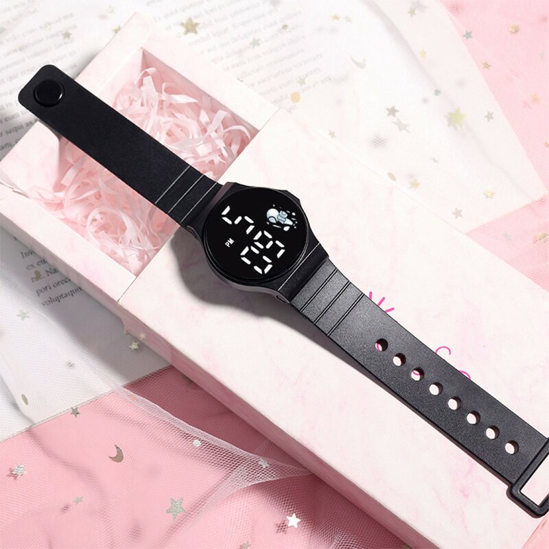 Nowy zegarki elektroniczne studencki zegarek na rękę dla dzieci sportowy cyfrowy zegarek dla dzieci uroczy wzór zegarek na rękę