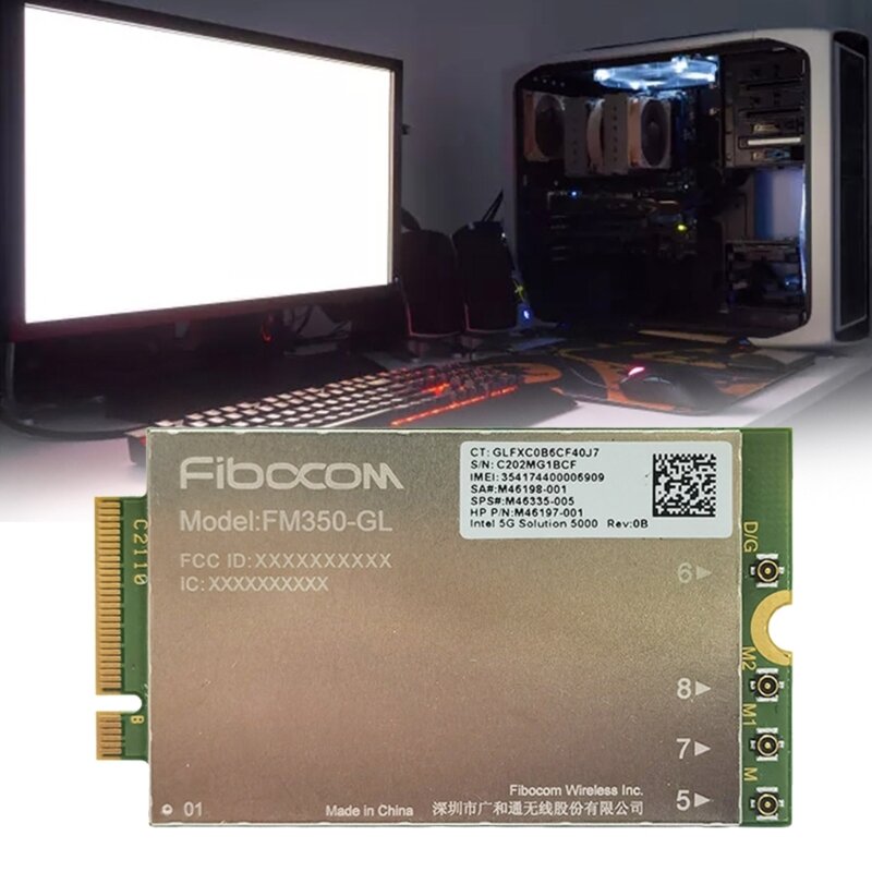 FM350-GL LTE WCDMA WWAN 카드 FM350-GL, 윈도우 리눅스 시스템용, 4G, 5G 모듈, 드롭쉽