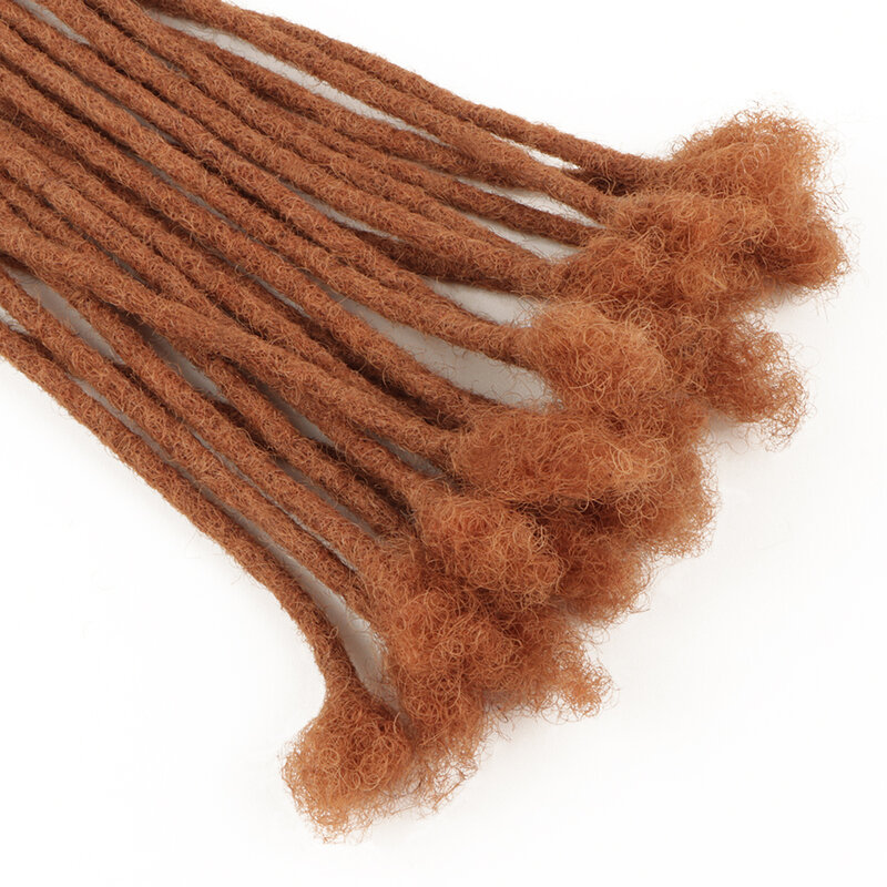Ahvast dreads 30 extensões de cor 100% completa artesanal cabelo humano sisterlocks macios dreadlocks 60 fios